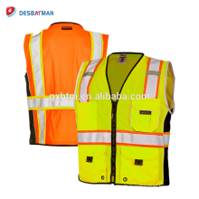 ANSI Klasse 2 Hi Vis Reflektierende Sicherheitsweste mit Tasche für Heavy Duty